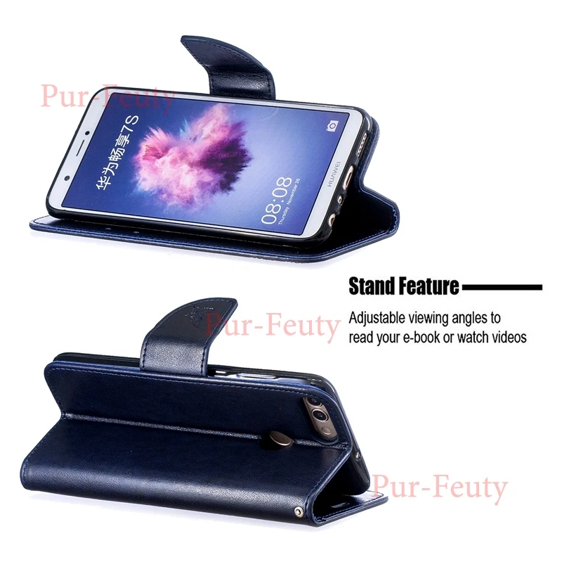 Чехол для Huawei Honor9 Lite LLD AL00 Enjoy 7S кожаный чехол книжка высокого качества флип Etui Hawei P