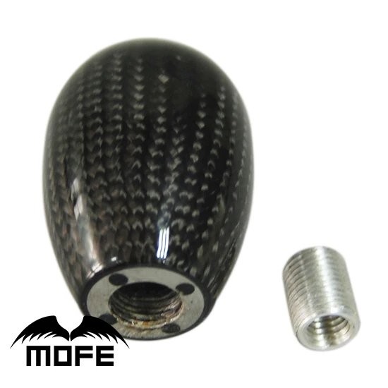 

SPECIAL OFFER 3PCS/LOT Carbon Fiber Car Gear Knob For M12*8mm M12*10mm M12*12mm