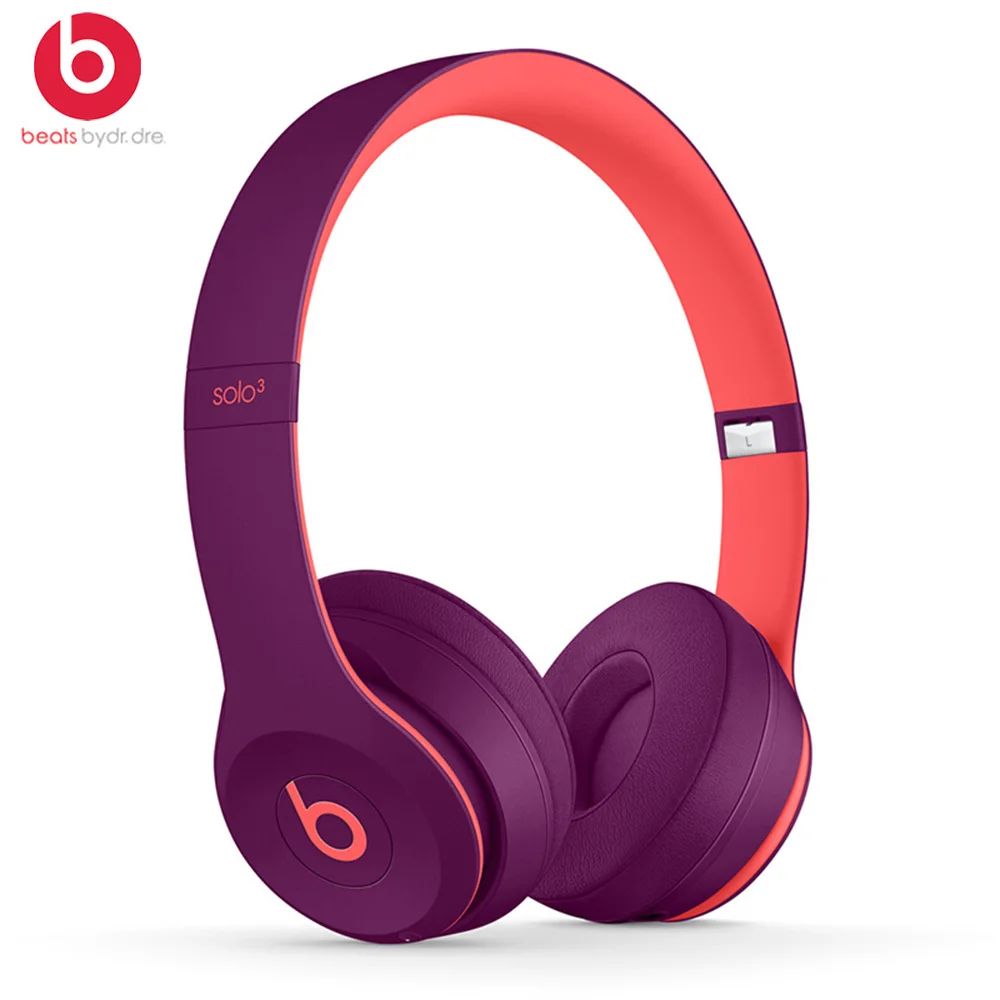 Red Beats by dre Solo3 беспроводные Bluetooth наушники на ухо наушники игровая гарнитура Музыка Hands-free наушники Solo 3 с микрофоном fone - Цвет: Red