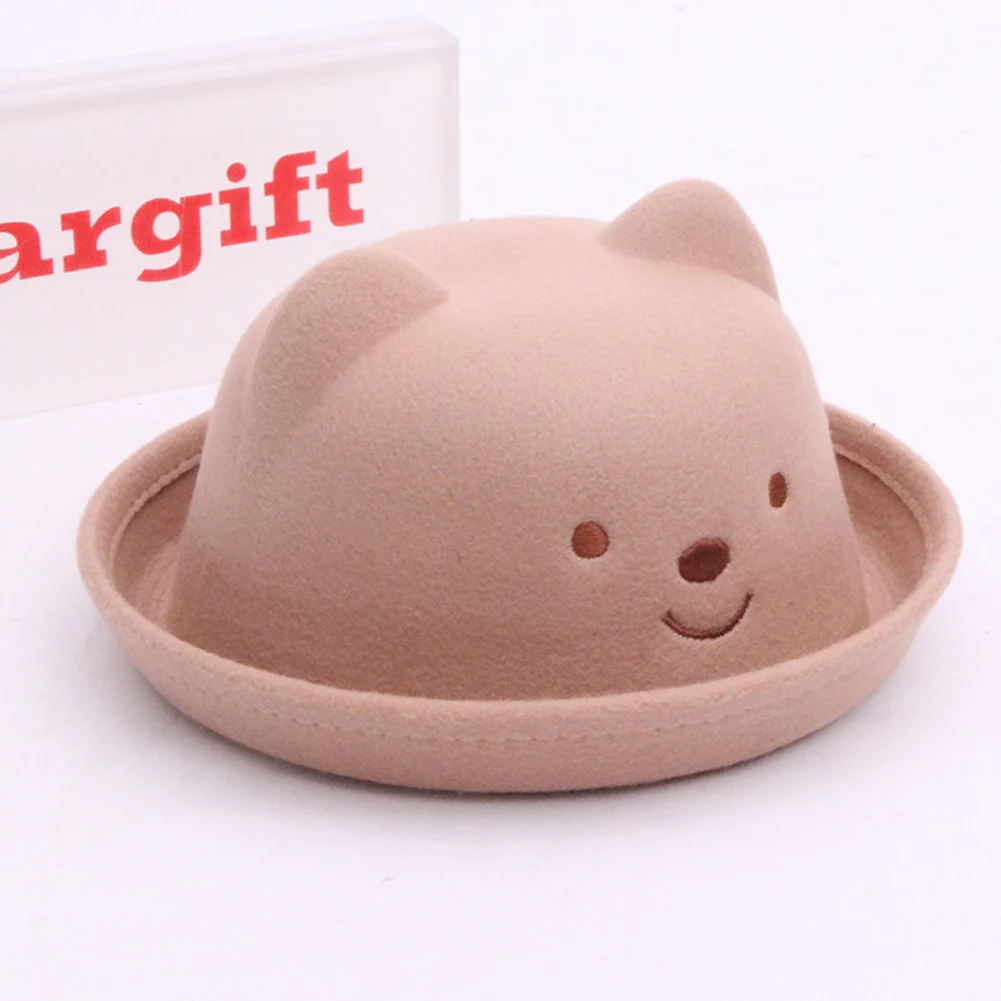 Newborn Toddler Baby Kids Girl Boy Fashion Bear Hats Visor Little Ear Cap Warm Hat Cute Babies Kid Cartoon Caps Wool Hat