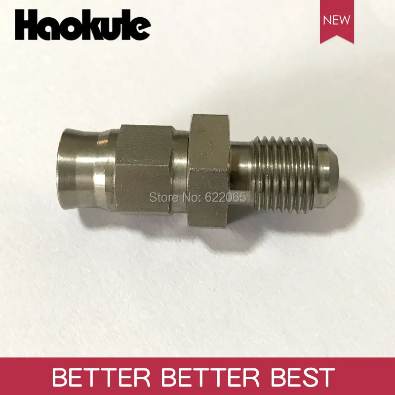 Haokule прямой мужской шланг Конец M10* 1,0-AN3 PTFE тормозной тефлоновый Шланг Концевой фитинг