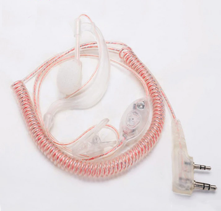 2x G Форма прозрачный крючком наушники Динамик гарнитуры для Kenwood Радио 2Pin tk 240 248 249