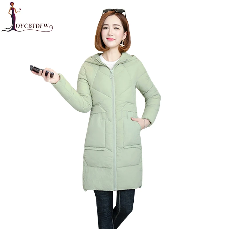 Осенне-зимняя женская куртка хлопковое пальто новинка 2018 тонкая теплая парка с