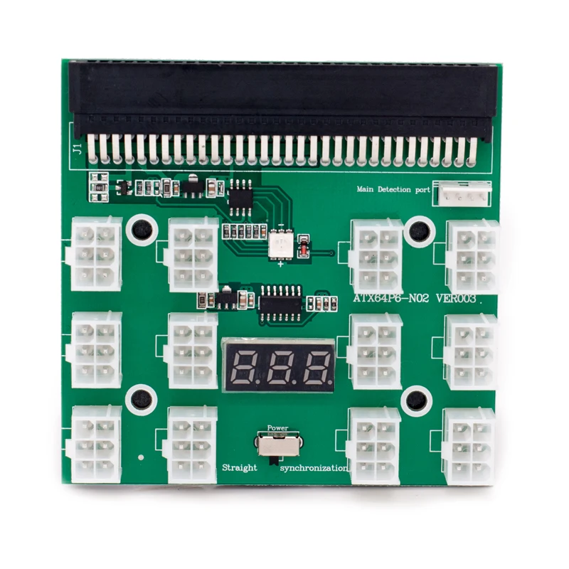 Плата блока питания RGeek с блоком 12 шт. 18AWG от 6 до + 2 8-контактный силовой кабель для