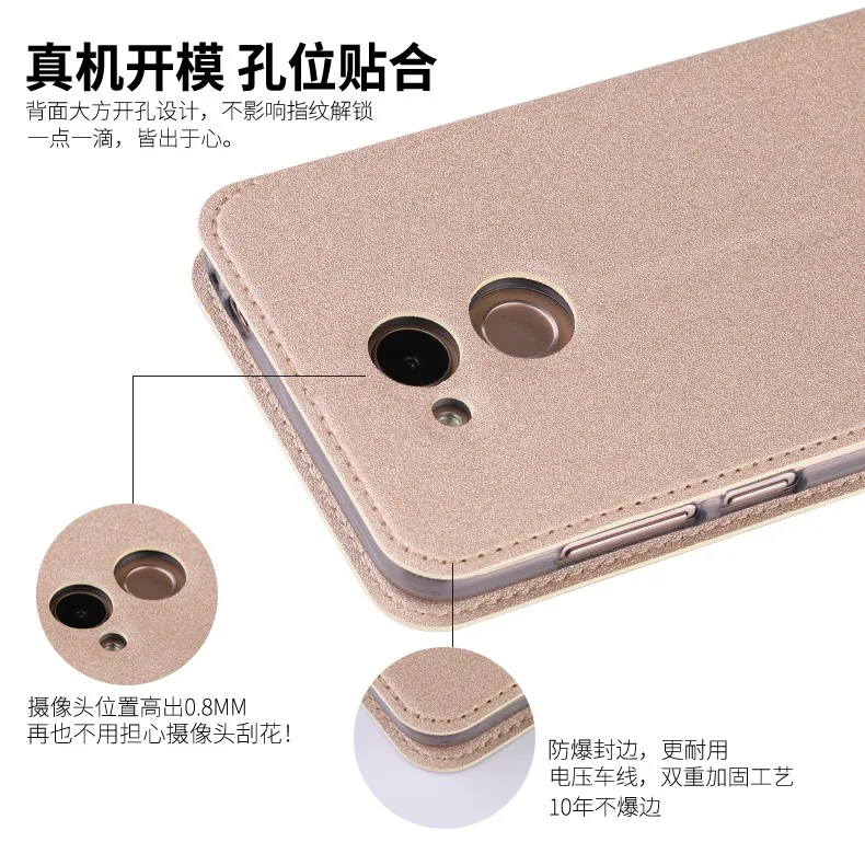 Чехол для huawei Honor 6C Pro роскошный флип чехол из искусственной кожи 5 2 дюймов