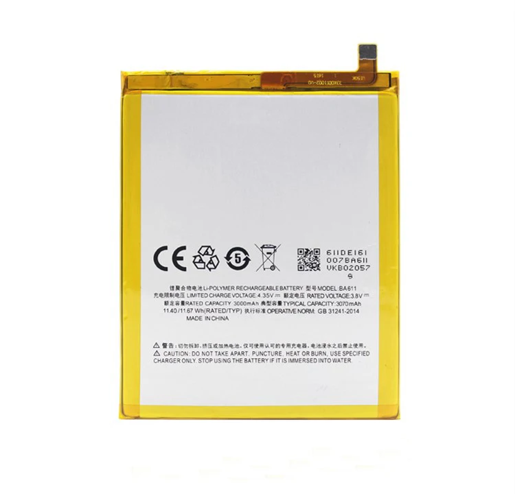 10 шт./лот BA611 сменная батарея для телефона ForMeiZu M5 BA 611 3070 мАч Внутренняя резервная