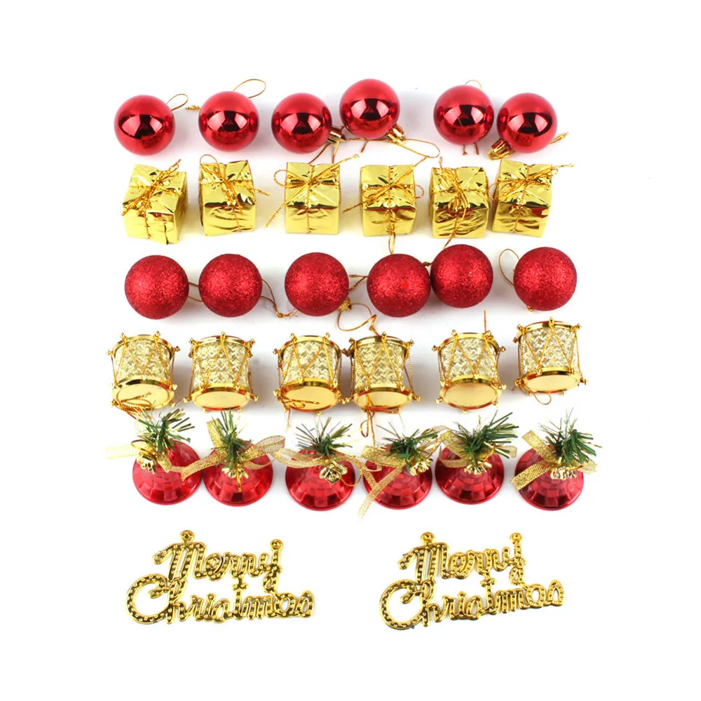 32 шт. сделай сам Рождественский шар Подарочная коробка листы подвески украшения