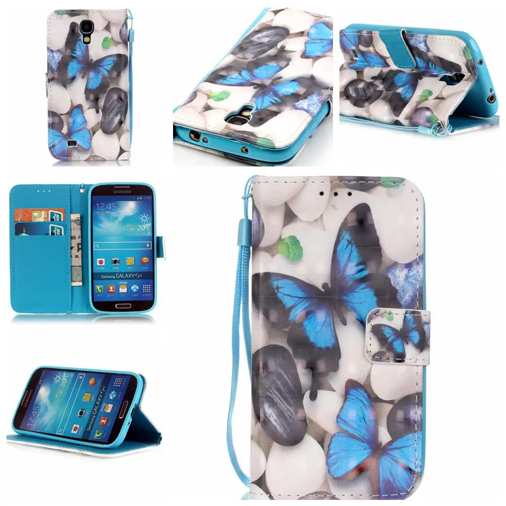 3D Bling бумажник держатель Сова кожаный флип чехол для телефона Samsung Galaxy S4 S5 S7 S6 Edge Plus