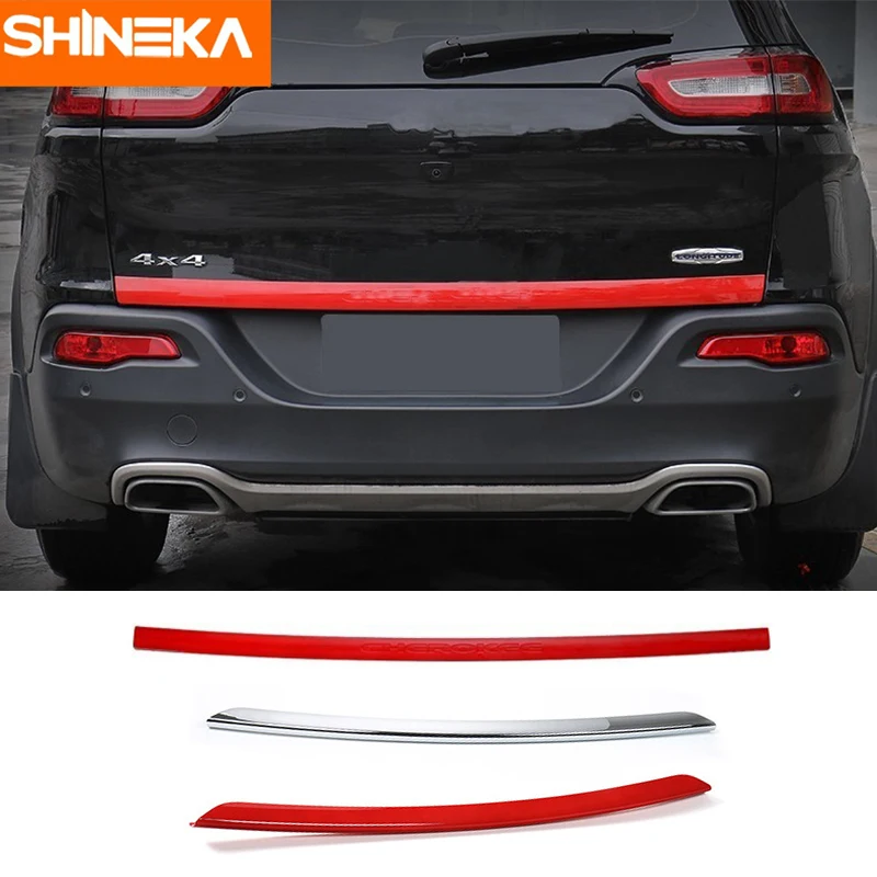 SHINEKA автомобильные наклейки для Jeep Cherokee 2014-2018 ABS Автомобильная задняя дверь
