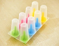 1pc 8pcs tube ice cream popsicle molds cooking tools rectangle shaped reusable diy frozen ice cream pop baking moulds kb 1369
