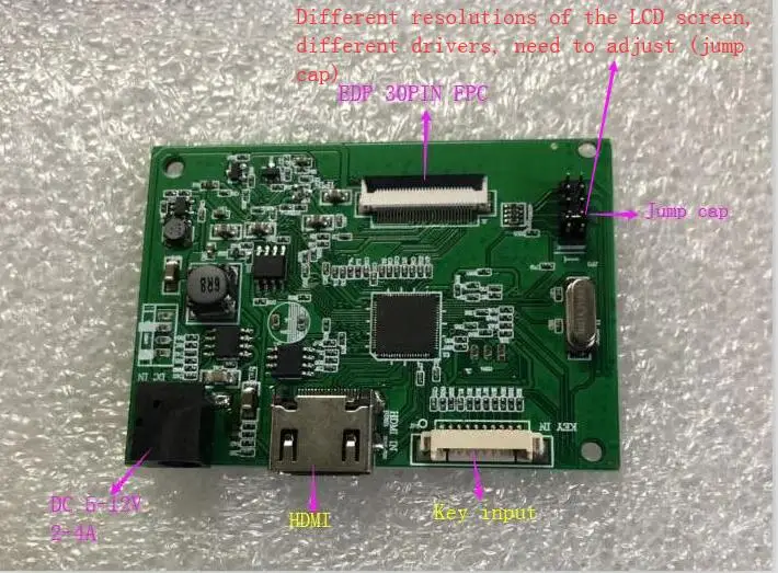 EDP 30pin Raspberry Pi Driver Board for N133HSE-EA1 1920*1080 | Tablet LCDs &amp Panels