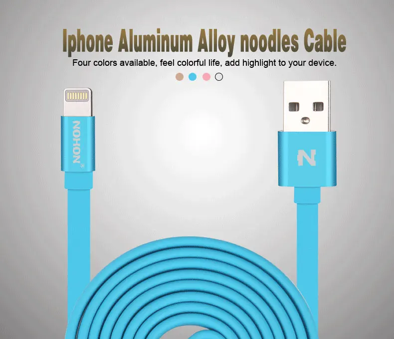 NOHON 8 Pin USB кабель для Apple iPhone 6 6S Plus 5 5S SE iPad 4 Air 2 USB кабель для быстрой зарядки и синхронизации данных