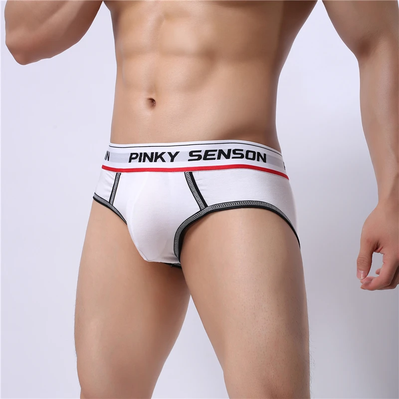 Мужское однотонное модальное нижнее белье с принтом Пинки сенсона трусы