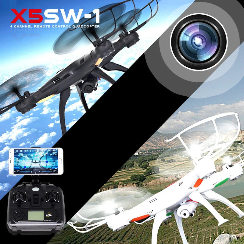 Wifi FPV X5SW RC в реальном времени Трансмиссия вертолет летательный аппарат Дрон с