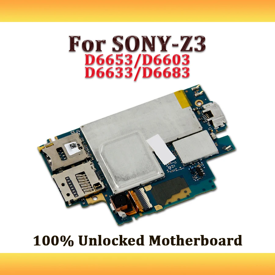 LISFG 100% полнофункциональная материнская плата для Sony Xperia Z3 D6653 D6603 D6633 D6683 Android с