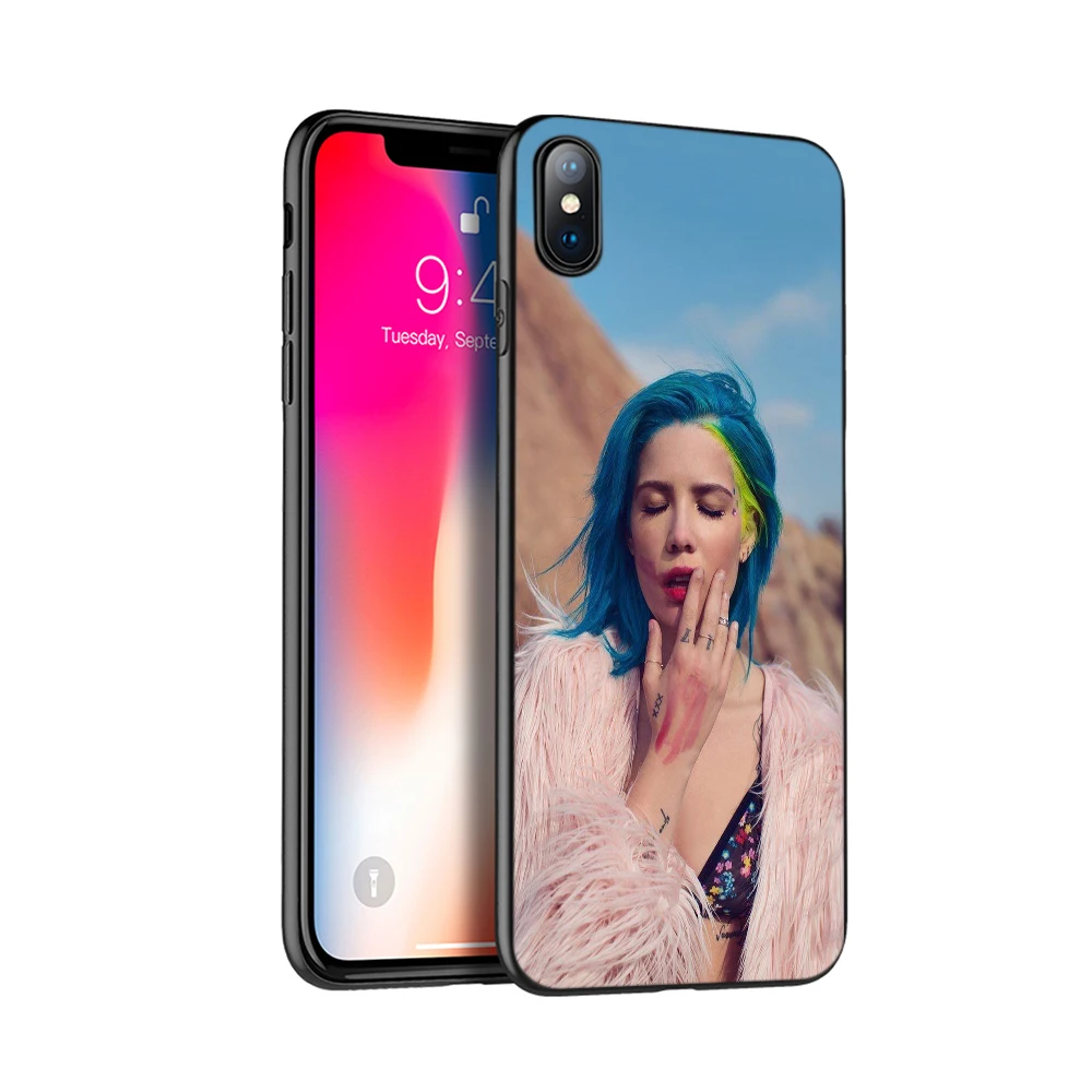 Черный чехол из ТПУ для iphone 5 5s SE 2020 6 6s 7 8 plus x 10 XR XS 11 pro MAX Halsey с текстом песни