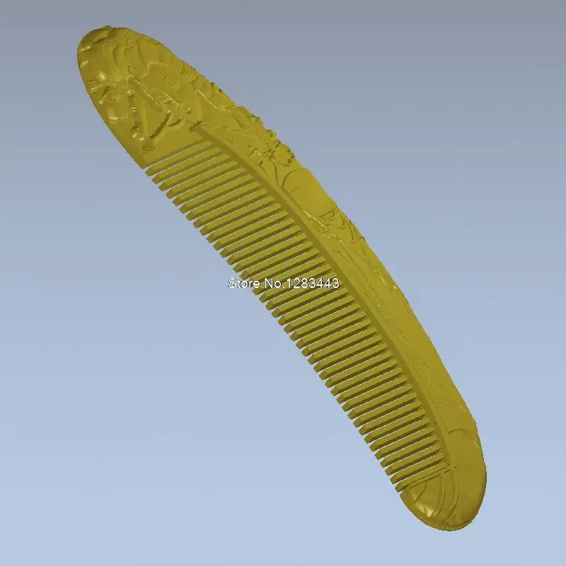Расческа с красивой 3d фотографией 3D для ЧПУ в формате STL модель станка|for cnc|comb