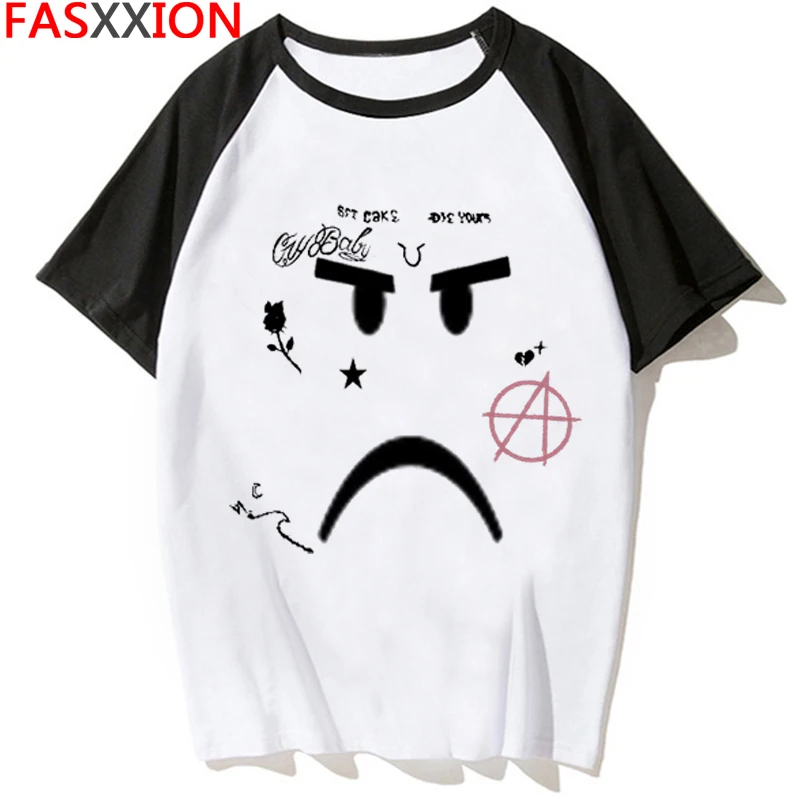 Новинка рэппер Lil открытая футболка Rip LilPeep хип-хоп Мужская/Женская крутая с