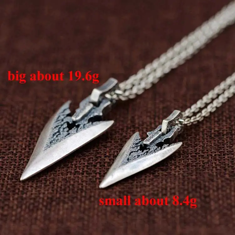 FNJ 925 Серебряный кулон в виде ножа, оригинальные S925 тайские серебряные подвески для мужчин и женщин для изготовления ювелирных изделий