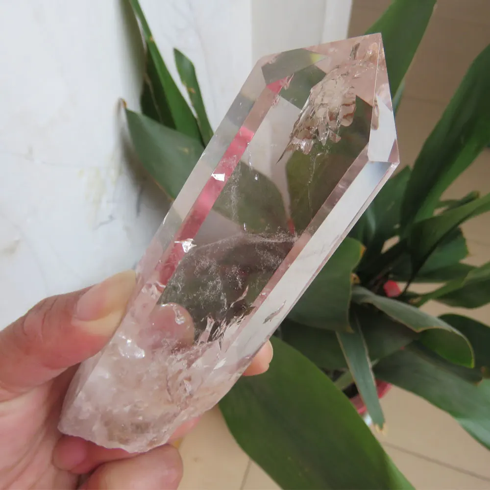

Rare 231g AAA++ Brazil Clear Quartz Crystal Point Wand Single Terminated Polished Natural Stones and Minerals