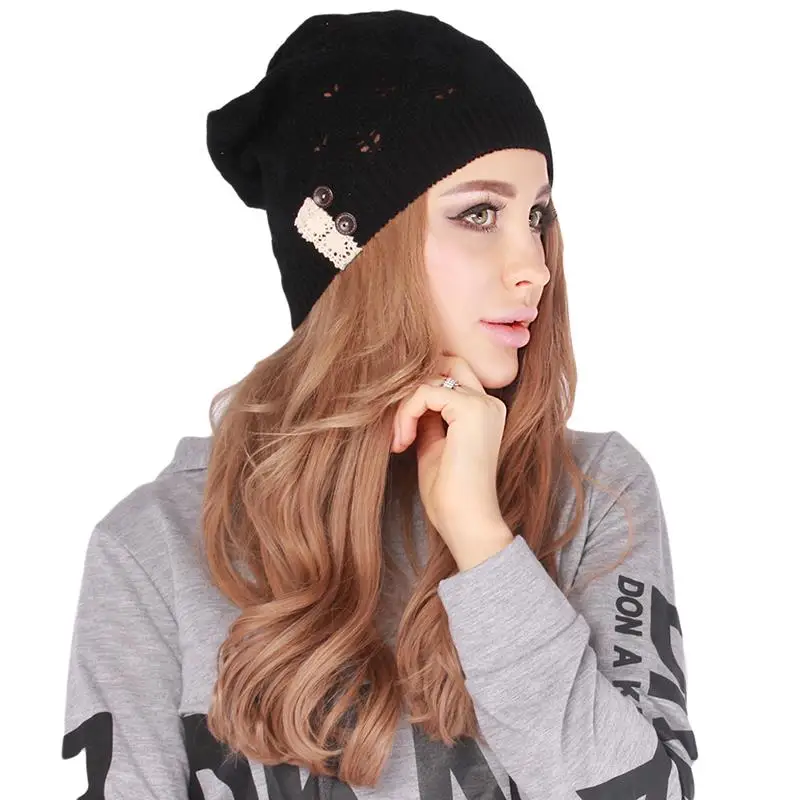 Женская вязаная шапка зимние шапки для женщин натуральная ручной работы теплая