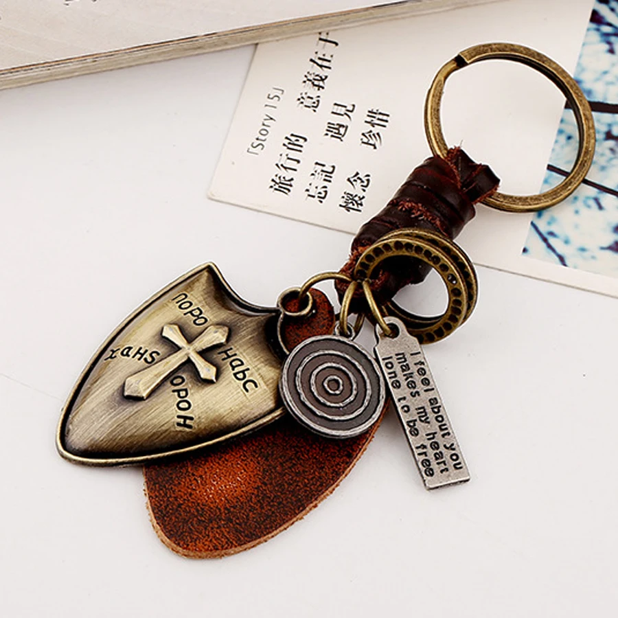 Бренд Charm Cross Bag брелок для ключей женщин и мужчин натуральная кожа автомобильный