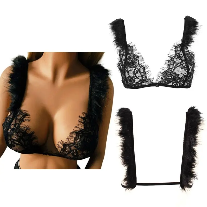 Женское сексуальное нижнее белье с низким вырезом и открытой спиной пышное