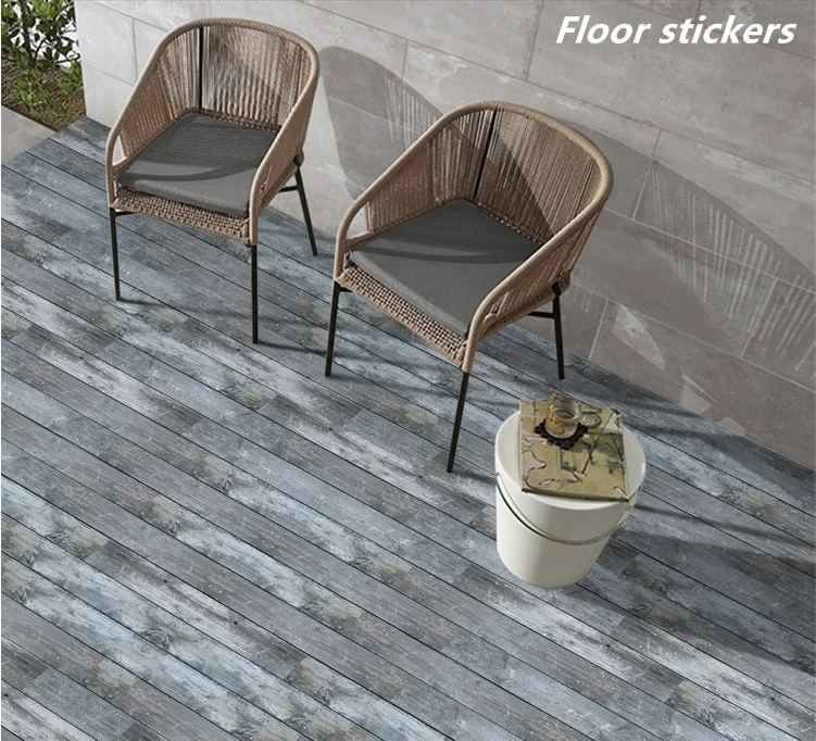 DIY густой для деревянного пола из ПВХ наклейки спальни ванной комнаты