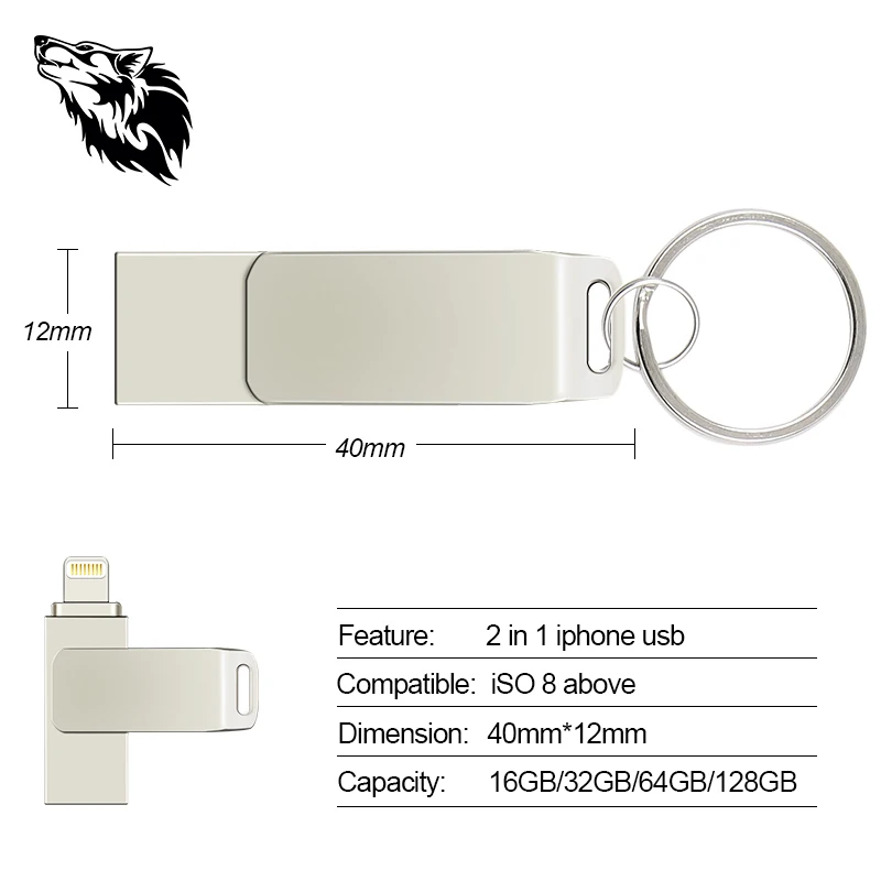 Superduoduo usb флэш накопитель 128 ГБ Флешка 32 16 8 флеш OTG для iPhone и компьютера|USB
