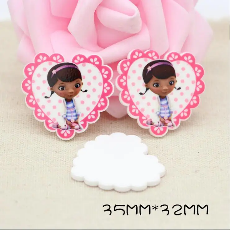 10 шт./лот кавайные плоские кабошоны из смолы сердца с задней стороной аксессуары