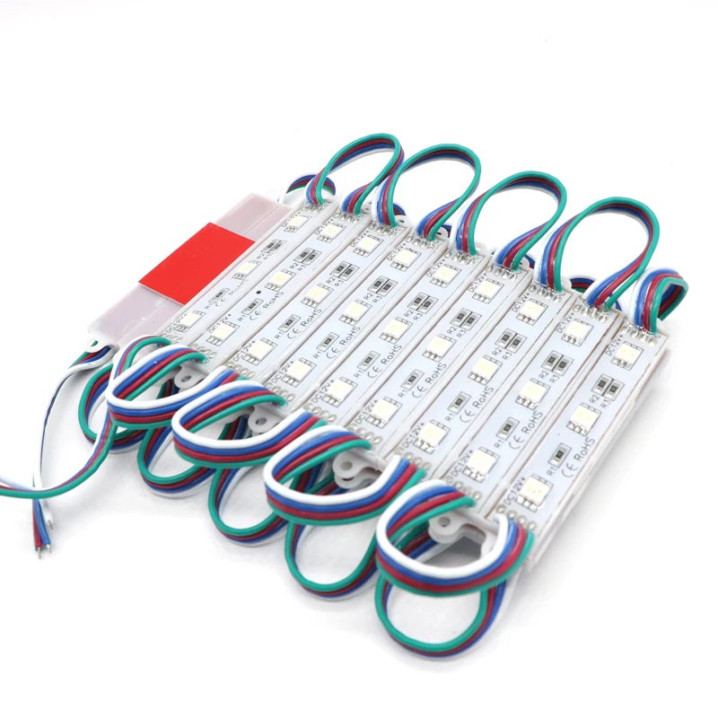 SZYOUMY 1500 шт 5050 3 светодиодный модуль водонепроницаемый IP65 DC12V RGB/W/WW/R/G/B/Y