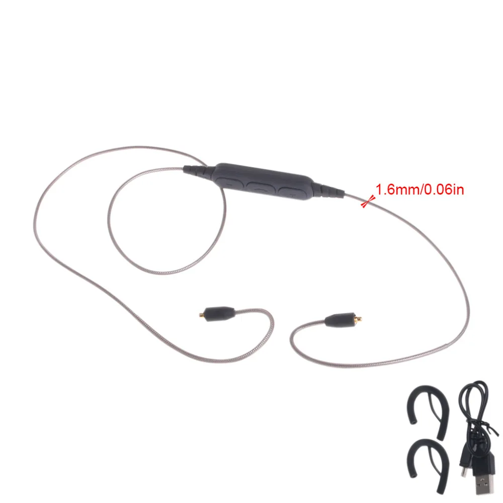 Hifi MMCX port wireless Bluetooth adapter sports cable For Shure SE215 SE535 UE900 Earphone connector headset | Электроника