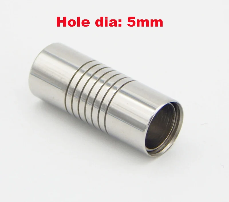 5mm magnetic clasps 5 шт. круглые магнитные застежки из нержавеющей стали серебряный тон золотой разъем подходит для 2 мм 3 мм 4 мм 6 мм 8 мм кожаный шнур фурнитура для браслетов - Цвет: 5mm magnetic clasps