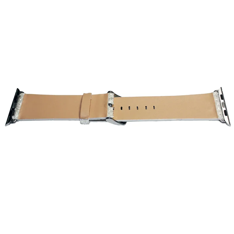 Шикарный Рождественский Блестящий ремешок из искусственной кожи для Apple Watch серии 5 4 3 2 1 ремень для iWatch 38 40 мм 42 44 мм Ремешки для наручных часов