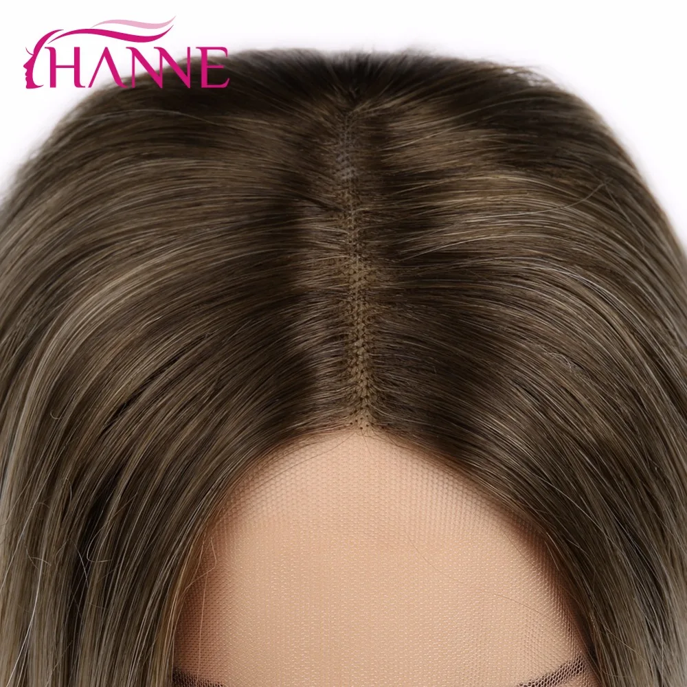 HANNE, 24 дюйма, парики на кружеве для женщин, синтетический блонд, длинный парик, натуральные волосы, косплей, афро-американский
