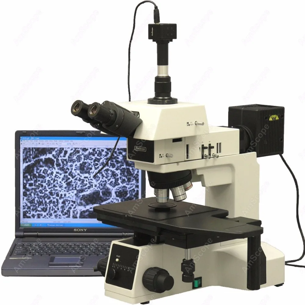 Металлургический микроскоп AmScope поставки 50X 500X поляризационный металлургический