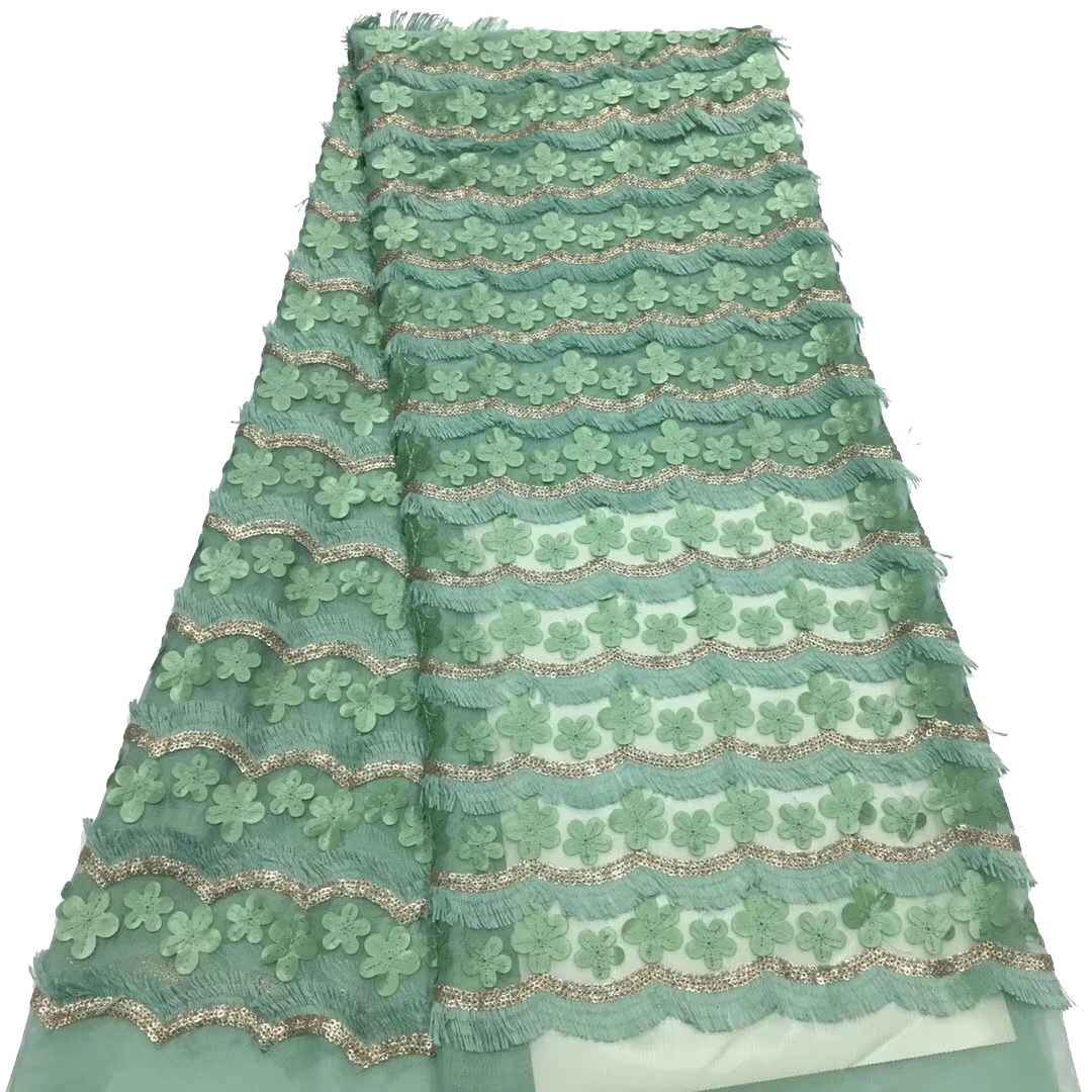 5 ярдов Новое поступление оптовая продажа Нигерия французский Тюль Африканский