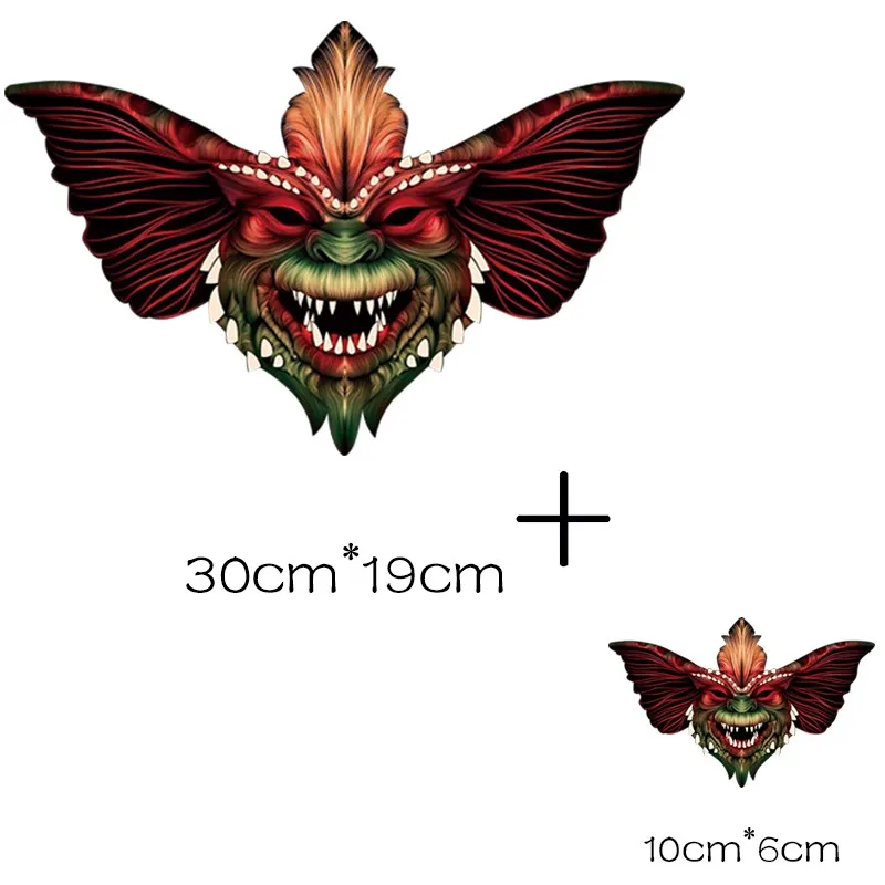 b Полоски на одежде Gremlins наклейки гладить на патчи Железный патч для одежды применение одного другого аппликация термо стикер - Цвет: b