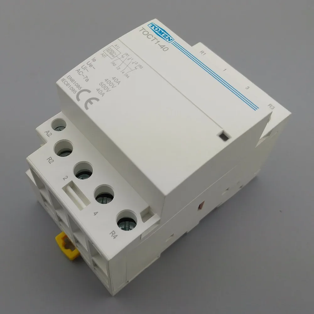 TOCT1 4P 40A 2NC 2NO 220V 400V~ 50/60HZ Din rail бытовой ac Контактор В соответствии с стандартом