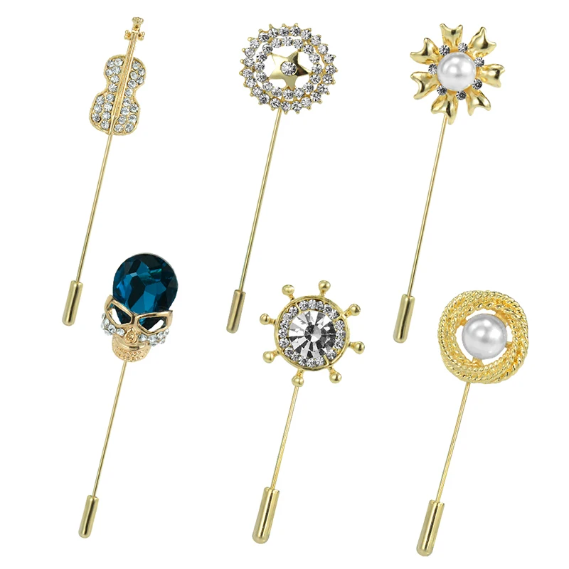 Брошь унисекс с искусственным жемчугом 6 видов | Украшения и аксессуары