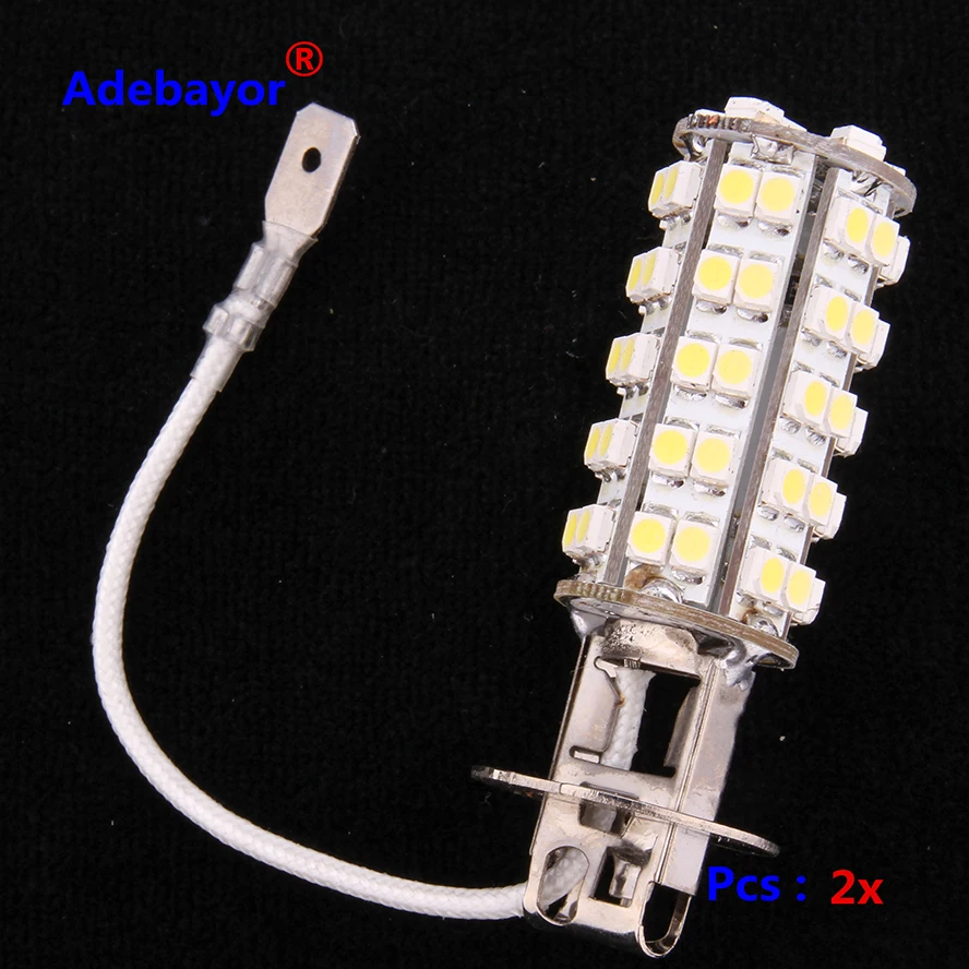 1 шт. автомобильные фары H3 1210 68 SMD 68LED белые Противотуманные 12 В для