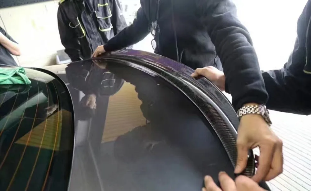 F87 M2 CS Стиль комплект // углеродное волокно Передняя Нижняя губа разделитель