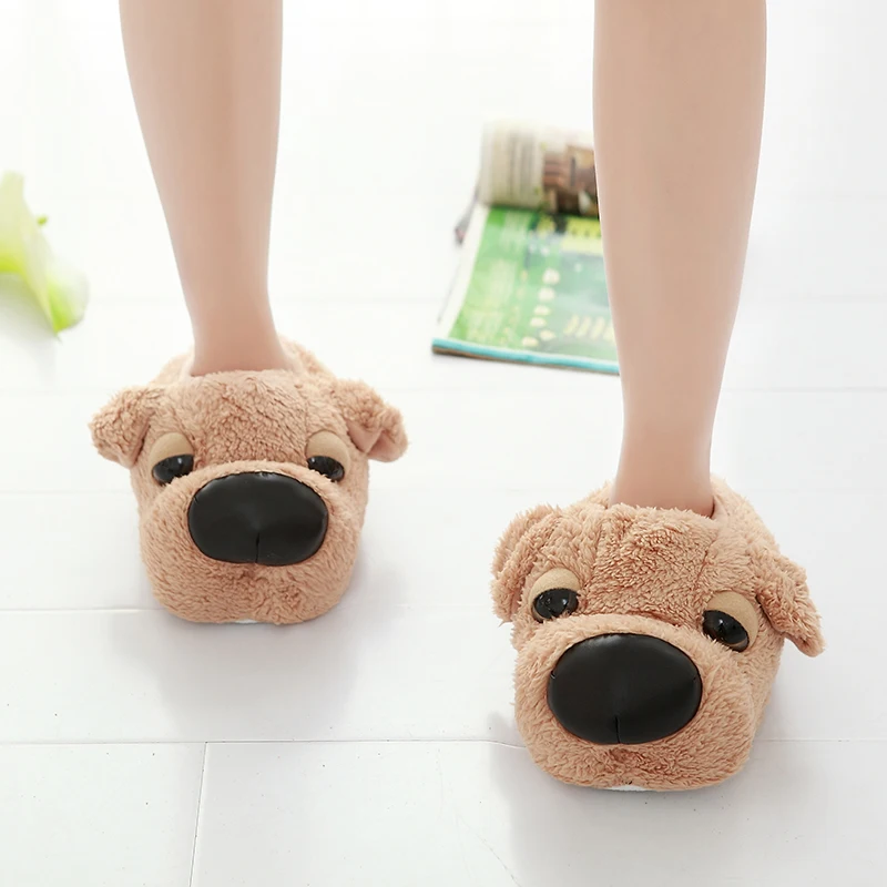 Millffy домашние тапочки для пары аниме мультфильм собака влюбленных теплые женские