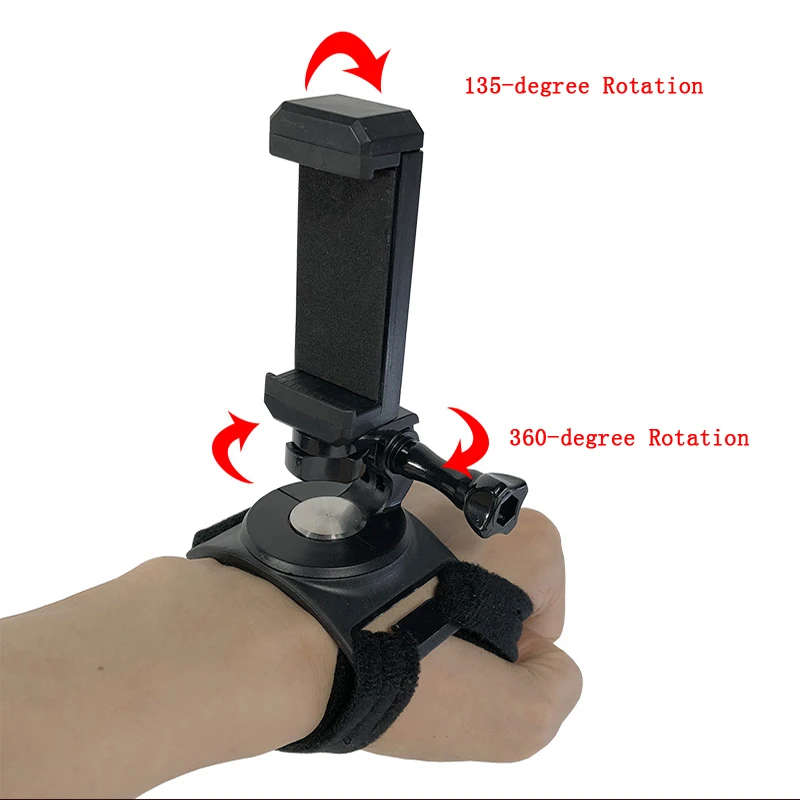 Крепление на руку и ногу с поворотом 360 градусов для IPhone Huawei Samsung Xiaomi телефона GoPro