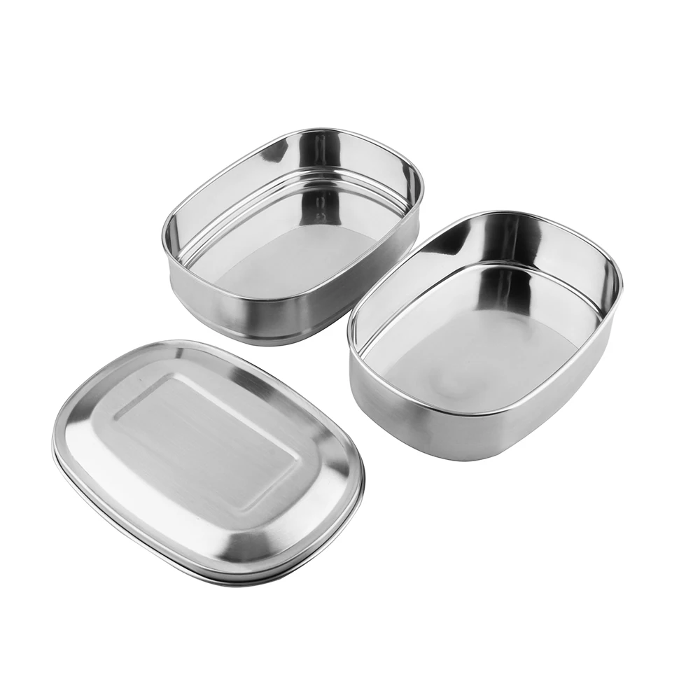 Высококачественный Прочный 2-слойный Ланч-бокс из нержавеющей стали Bento большой