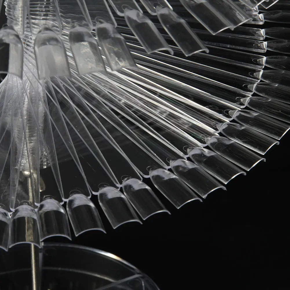 120Pcs Color Spiral Display Fan Stick Polish Nail Tips Practice Stand Rack Salon Show Card MSI-19 |