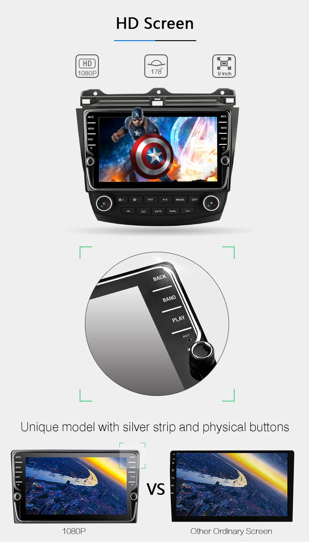 Funrover octa 8 core 2din автомобильный мультимедийный dvd-плеер android 9,0 для Honda Accord 7 2003-2007 SIM радио gps навигация стерео DSP