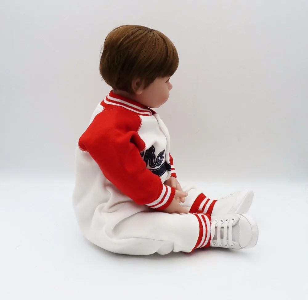 Очарование Baby22inch Мягкая кукла младенец с реалистичной головкой и ручками ткань