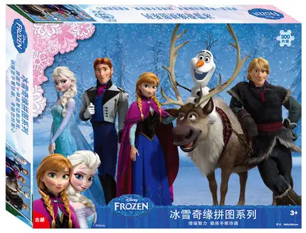 Disney в мультяшном стиле головоломки для детей Подарки снег Романтика 300 шт. 2021