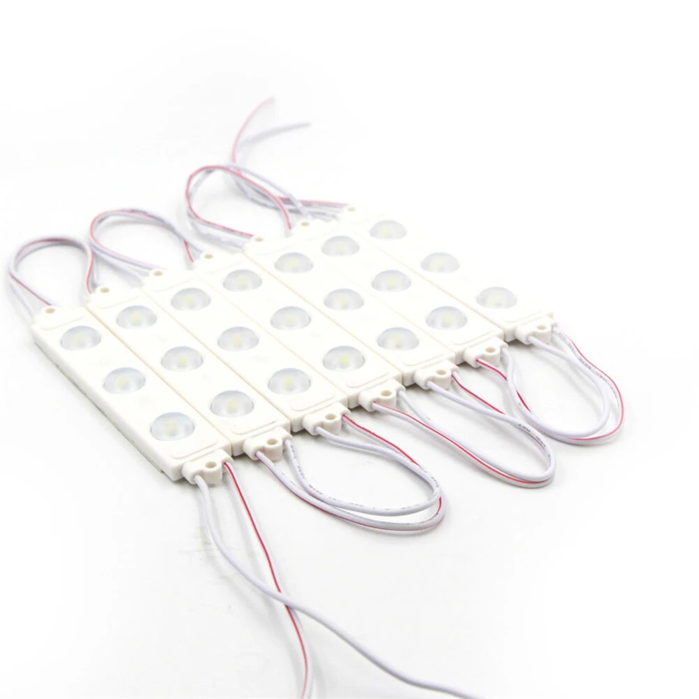 10PCS 220V 110V 1.8W SMD 2835 3 LED Module Waterproof Injection Strip Lights lighting Fairy Lights Christmas Garland For Party